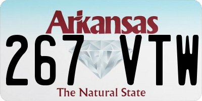AR license plate 267VTW