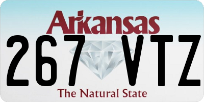 AR license plate 267VTZ