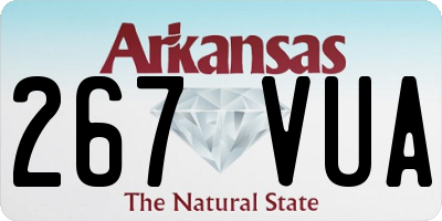AR license plate 267VUA