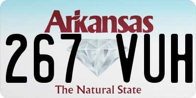 AR license plate 267VUH