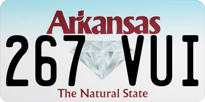 AR license plate 267VUI