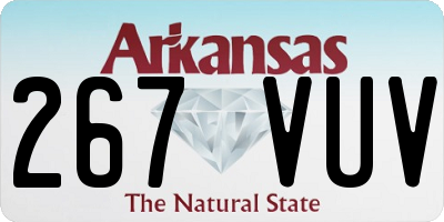 AR license plate 267VUV