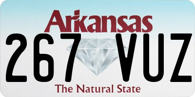 AR license plate 267VUZ