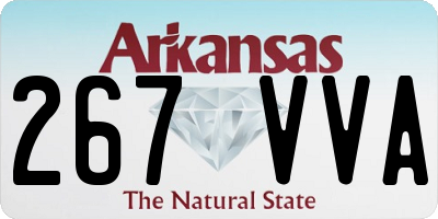 AR license plate 267VVA