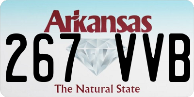 AR license plate 267VVB