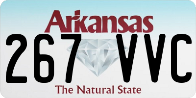 AR license plate 267VVC