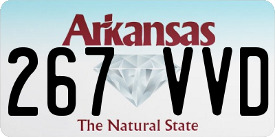 AR license plate 267VVD