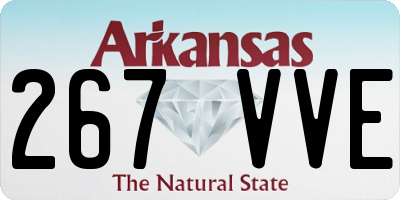 AR license plate 267VVE