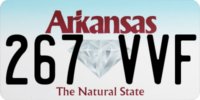 AR license plate 267VVF