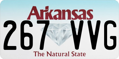 AR license plate 267VVG