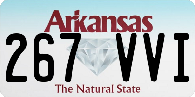 AR license plate 267VVI