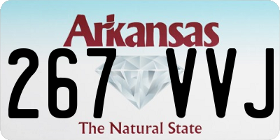AR license plate 267VVJ