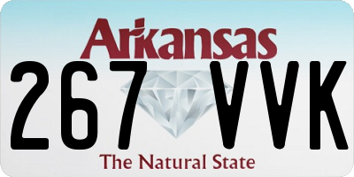 AR license plate 267VVK