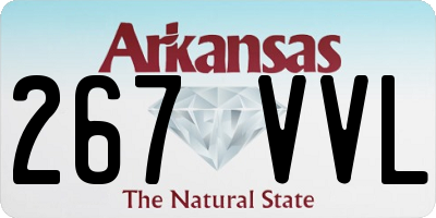 AR license plate 267VVL