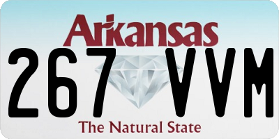 AR license plate 267VVM