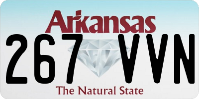 AR license plate 267VVN