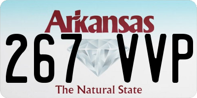AR license plate 267VVP