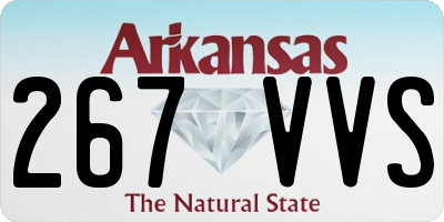 AR license plate 267VVS