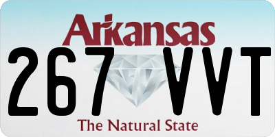 AR license plate 267VVT