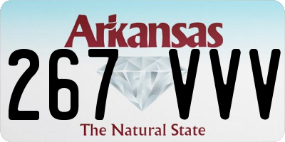 AR license plate 267VVV