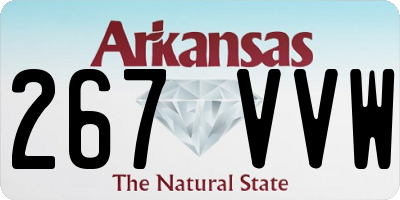 AR license plate 267VVW