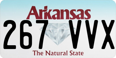 AR license plate 267VVX