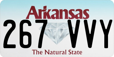 AR license plate 267VVY