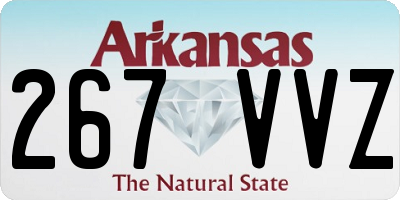 AR license plate 267VVZ