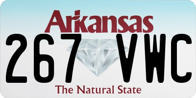AR license plate 267VWC