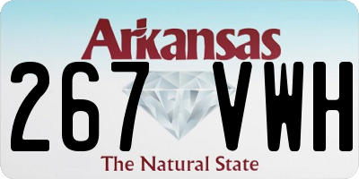 AR license plate 267VWH