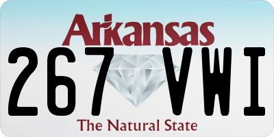 AR license plate 267VWI