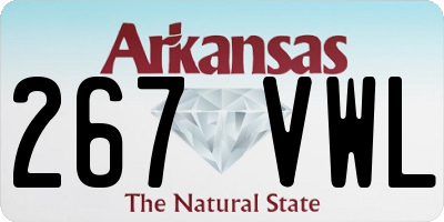 AR license plate 267VWL