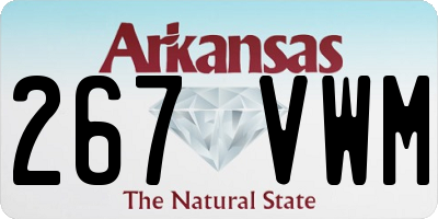AR license plate 267VWM