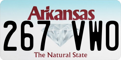 AR license plate 267VWO