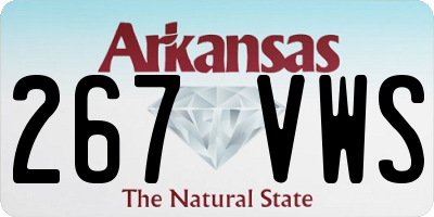 AR license plate 267VWS