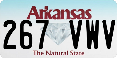 AR license plate 267VWV