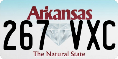 AR license plate 267VXC