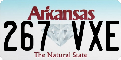 AR license plate 267VXE