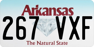 AR license plate 267VXF
