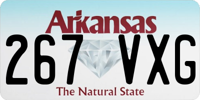 AR license plate 267VXG