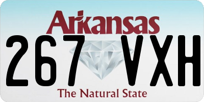 AR license plate 267VXH
