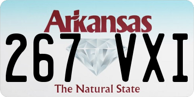 AR license plate 267VXI