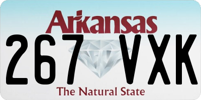 AR license plate 267VXK