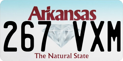 AR license plate 267VXM