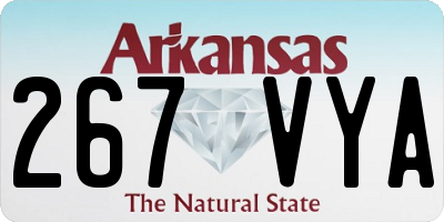 AR license plate 267VYA