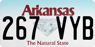 AR license plate 267VYB