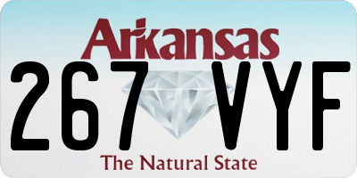 AR license plate 267VYF