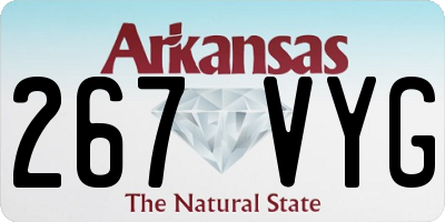 AR license plate 267VYG