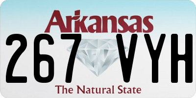 AR license plate 267VYH