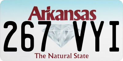 AR license plate 267VYI
